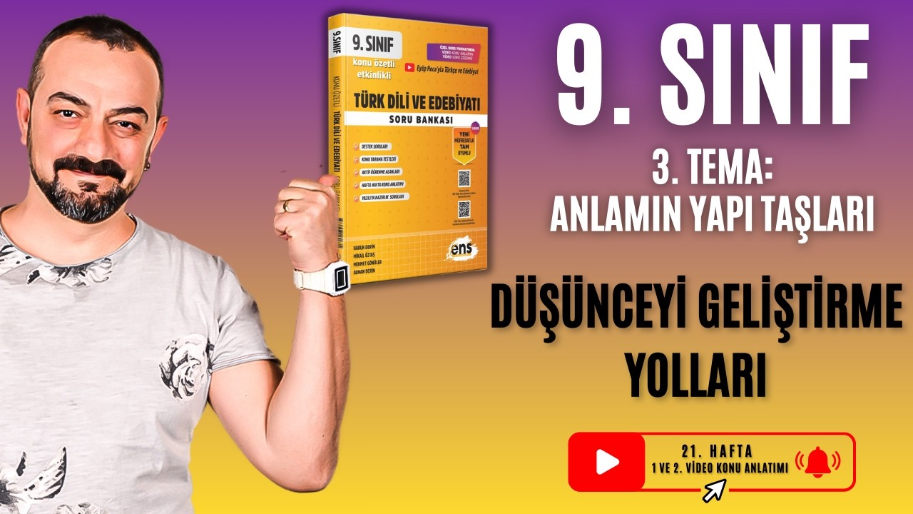 📌 9. Sınıf | Düşünceyi Geliştirme Yolları (3. Tema Anlamın Yapı Taşları)