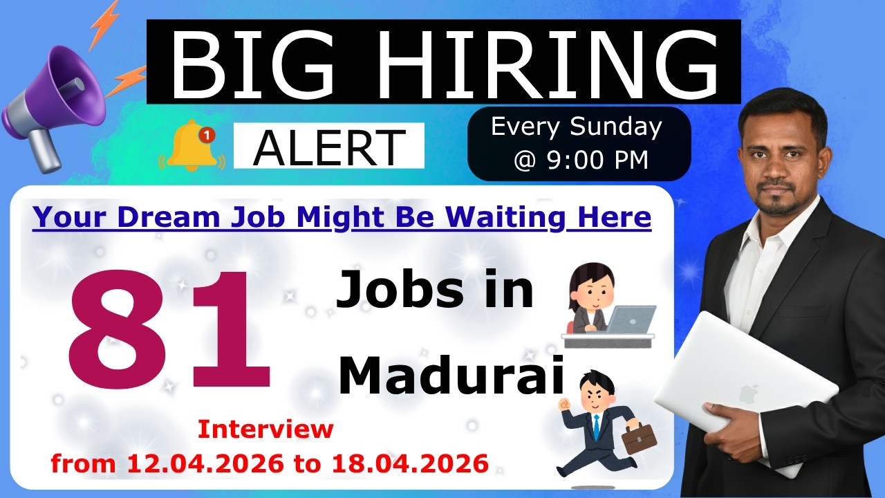 Jobs in Madurai | Latest Private Job Vacancies | Fresher & Experienced Opportunities