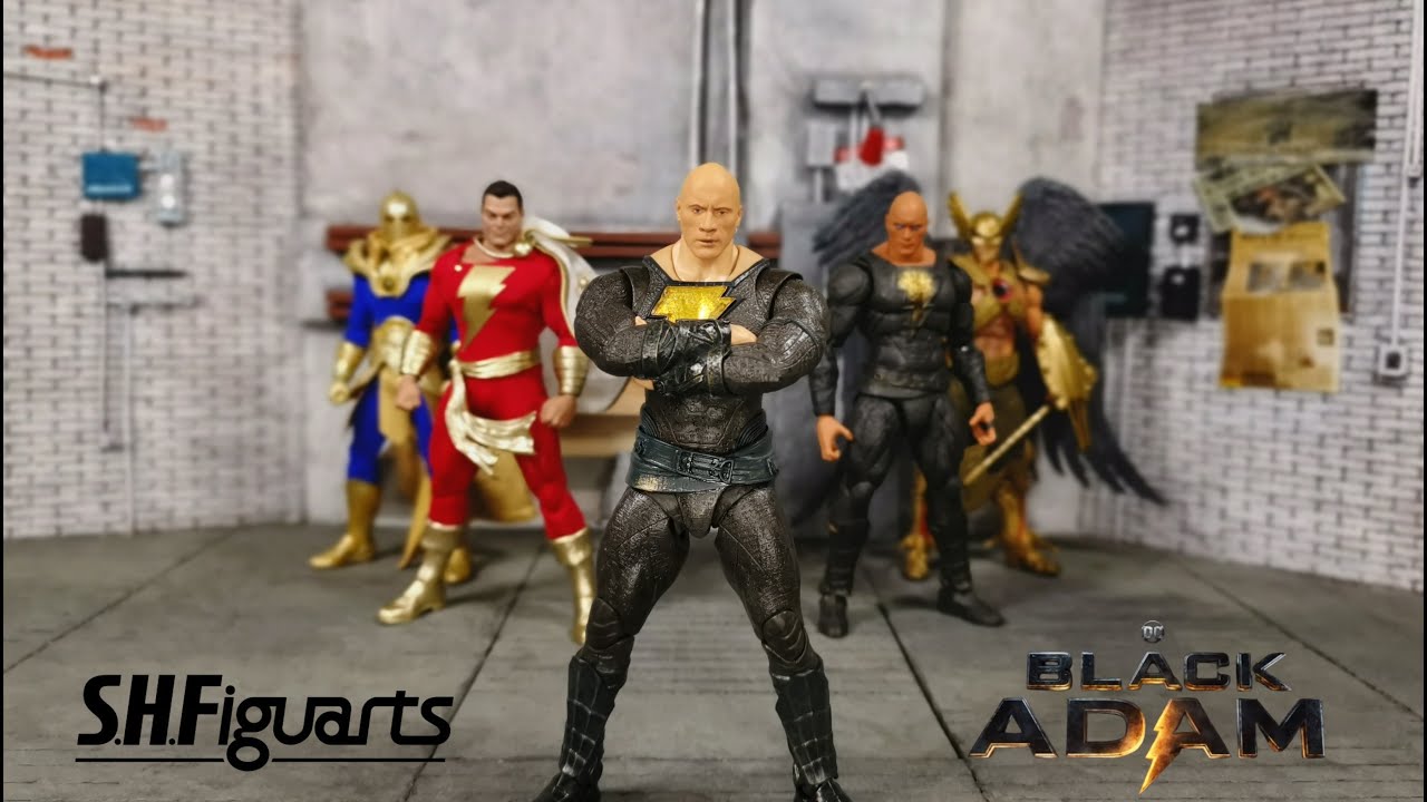 SH Figuarts Black Adam & MAFEX Comparison 1/12 action figure Unboxing & REVIEW #dc #mafex #blackadam