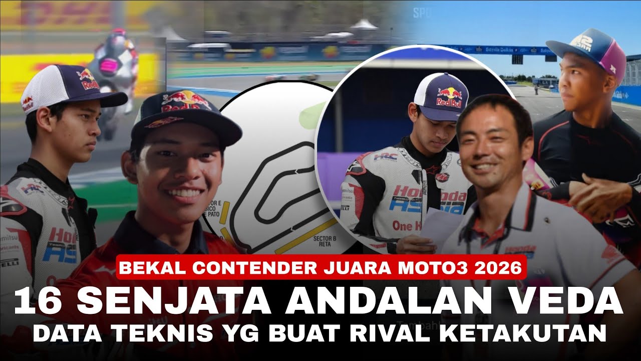 Veda Kantongi 16 Amunisi “Data Ini Bikin Rival Ketakutan” Sang Roket Moto3, Kebanggaan Bangsa