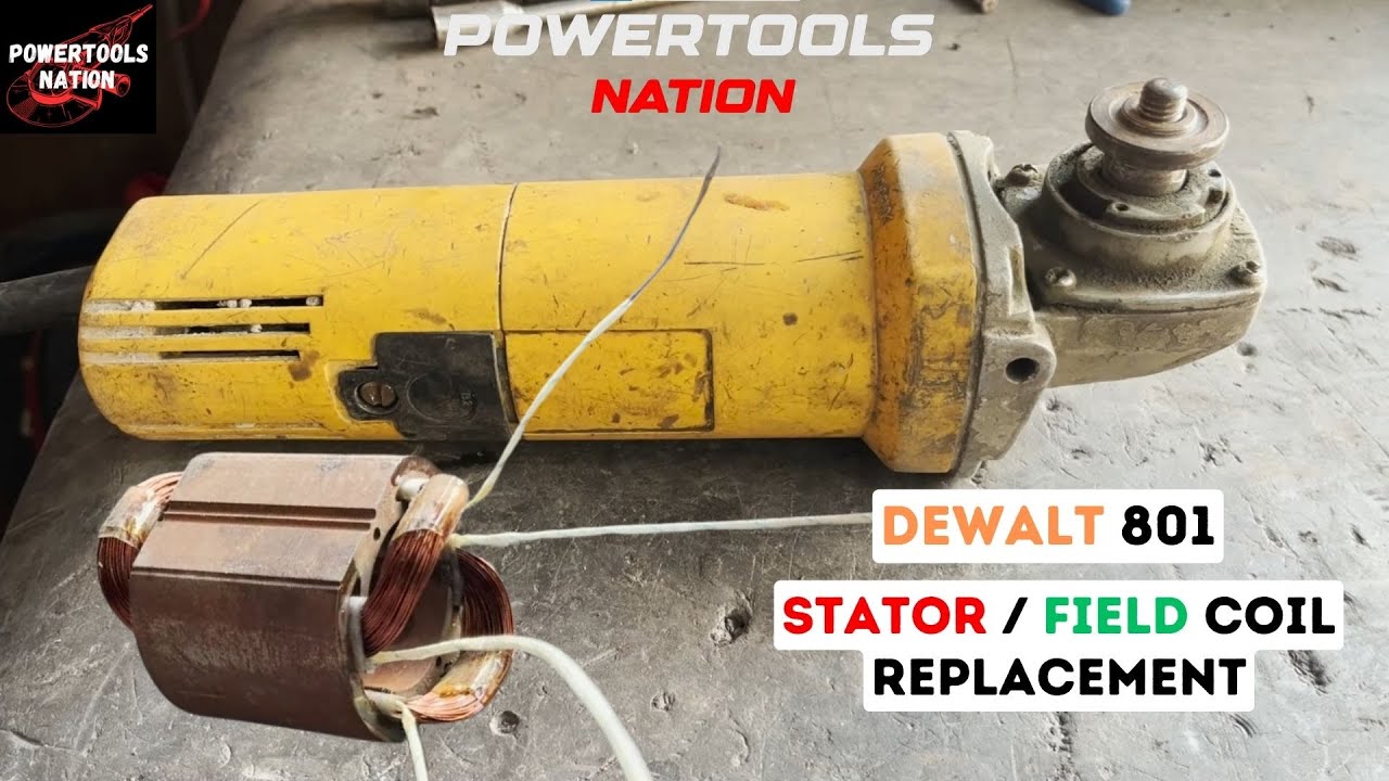 How to replace dewalt angle grinder stator | Dewalt 801 field coil | Easy step