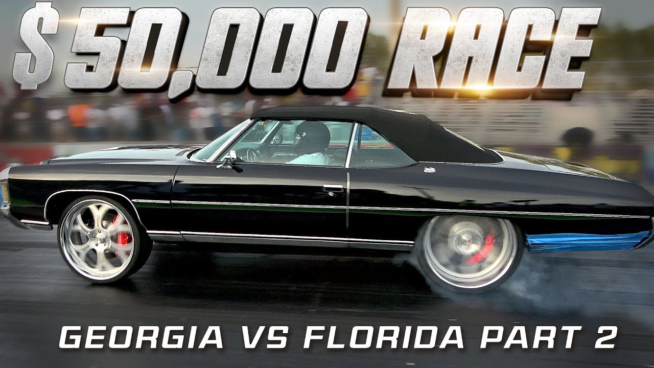 GEORGIA VS FLORIDA $50,000 GRUDGE RACE - Lil Man VS JittdaShitt , 2fly VS Ezzy Money (Part 2)