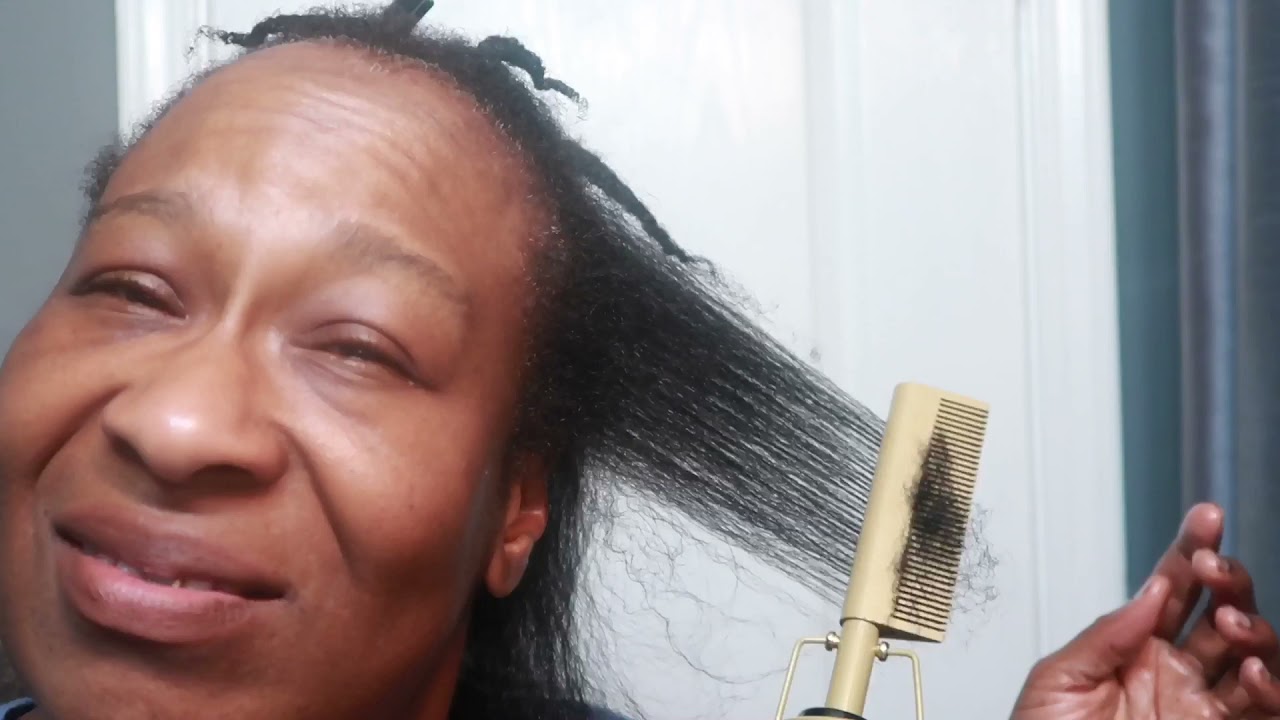 Pressing My Hair With The Andis Pressing Comb