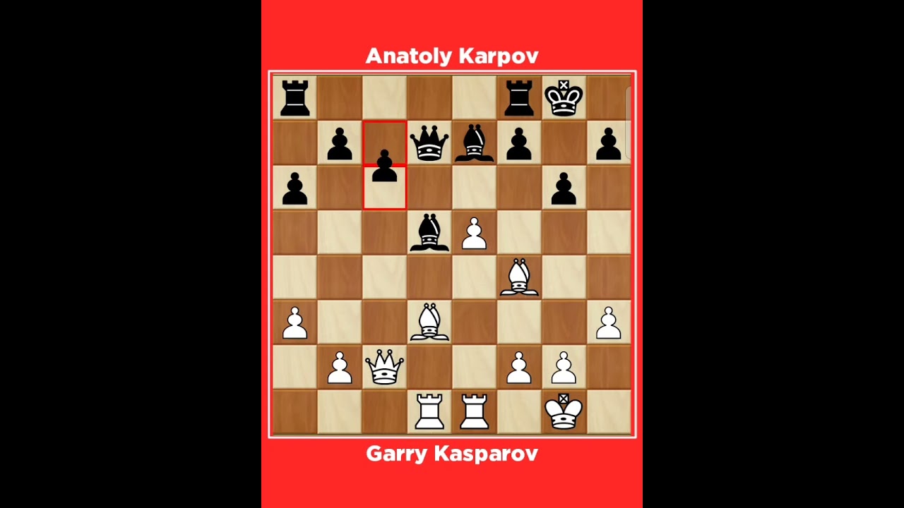 Garry Kasparov vs Anatoly Karpov √ World Championship 31th Moscow RUS 1985.