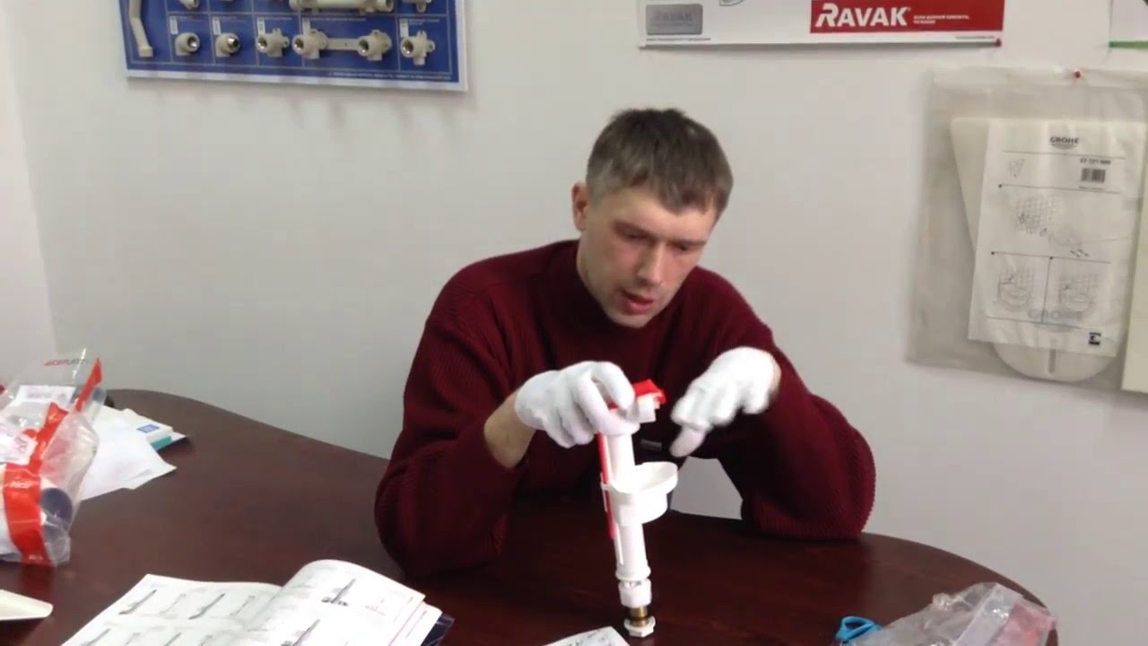 Обзор шар крана с нижней подачей от чешской компании Alca Plast,модель A18 1/2