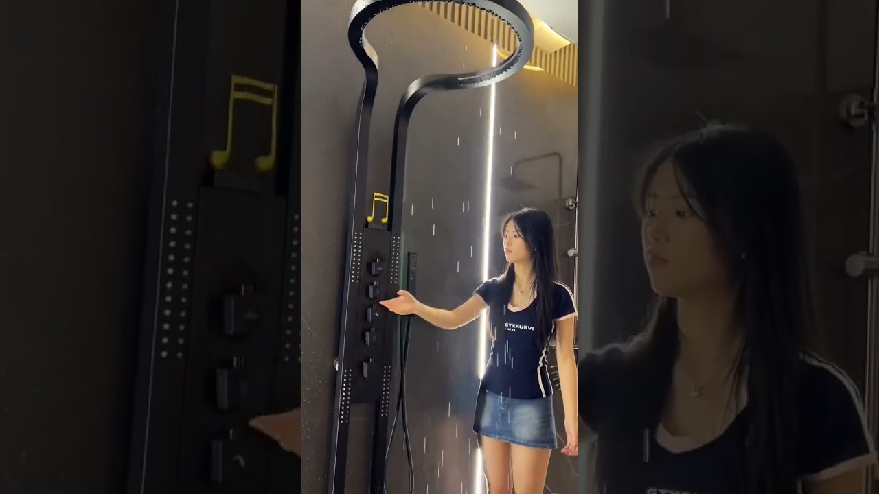 # 1414 ) @Mavigadgets ▶️Transform Your Bathroom with the Nordic Rain Shower Experience