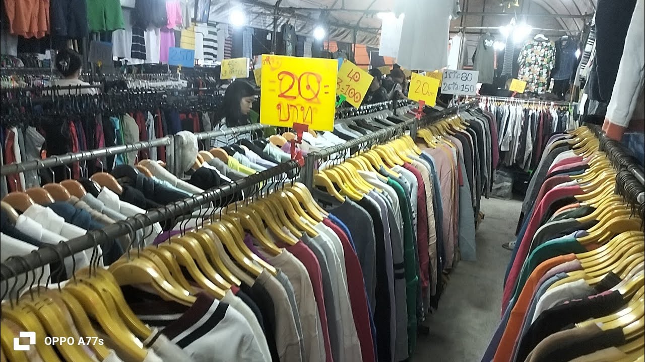 เสื้อมือสองตัวละ10บาท #ตลาดนัดมือสอง #ตลาดปัฐวิกรณ์ แหล่งรวมสินค้ามือสอง ของเก่า สินค้าแบรนด์เนม