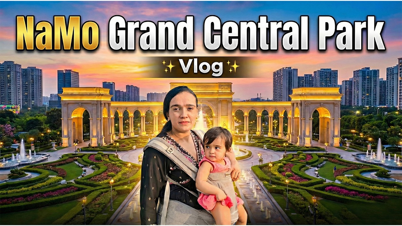 Exploring Mumbai's Newest & Biggest Park! 😱 NaMo Grand Central Park | NYZZA World #mumbai #family