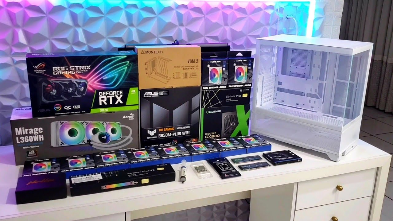 COMO MONTAR UM PC GAMER COMPLETO AM5 PASSO A PASSO ( com o gabinete Galax Centaurus White )