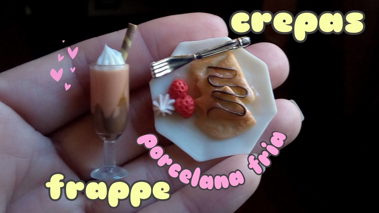 Crepas y frappé miniatura PORCELANA FRIA