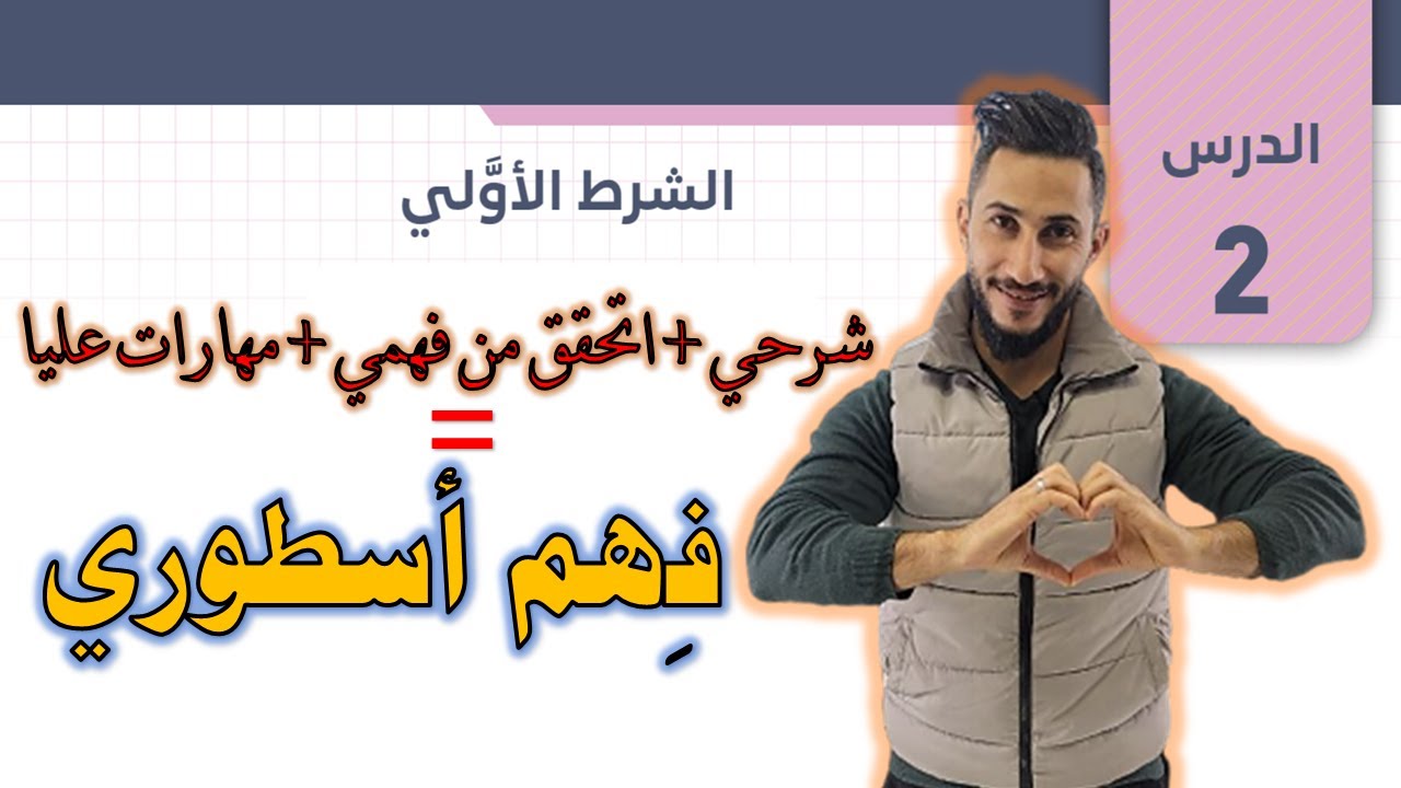 االفصل الثاني💛 الشرط الأولي 💛توجيهي ادبي