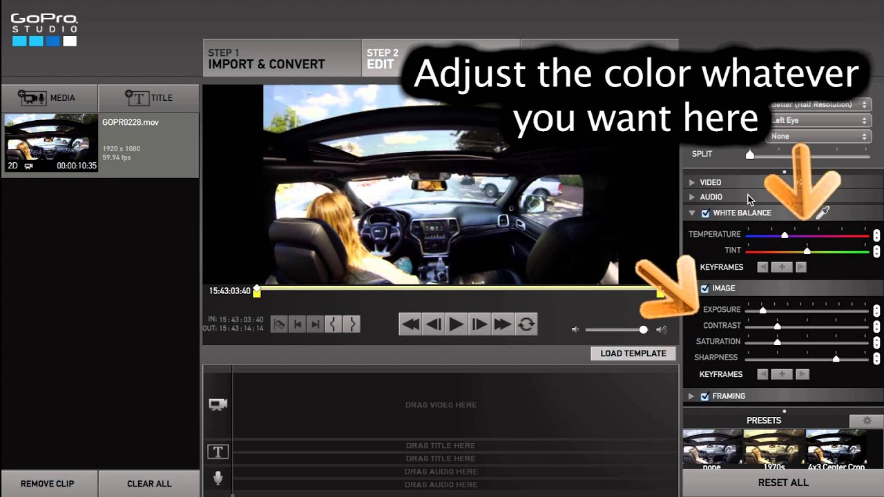 GoPro Studio 2.0 Color Correction With CAM RAW - GoPro Tip #225 | MicBergsma