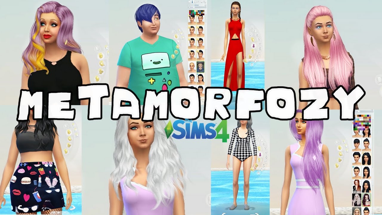 #56 The Sims 4 - Dodatki do The Sims 4: Fryzury, ubrania, makijaż!