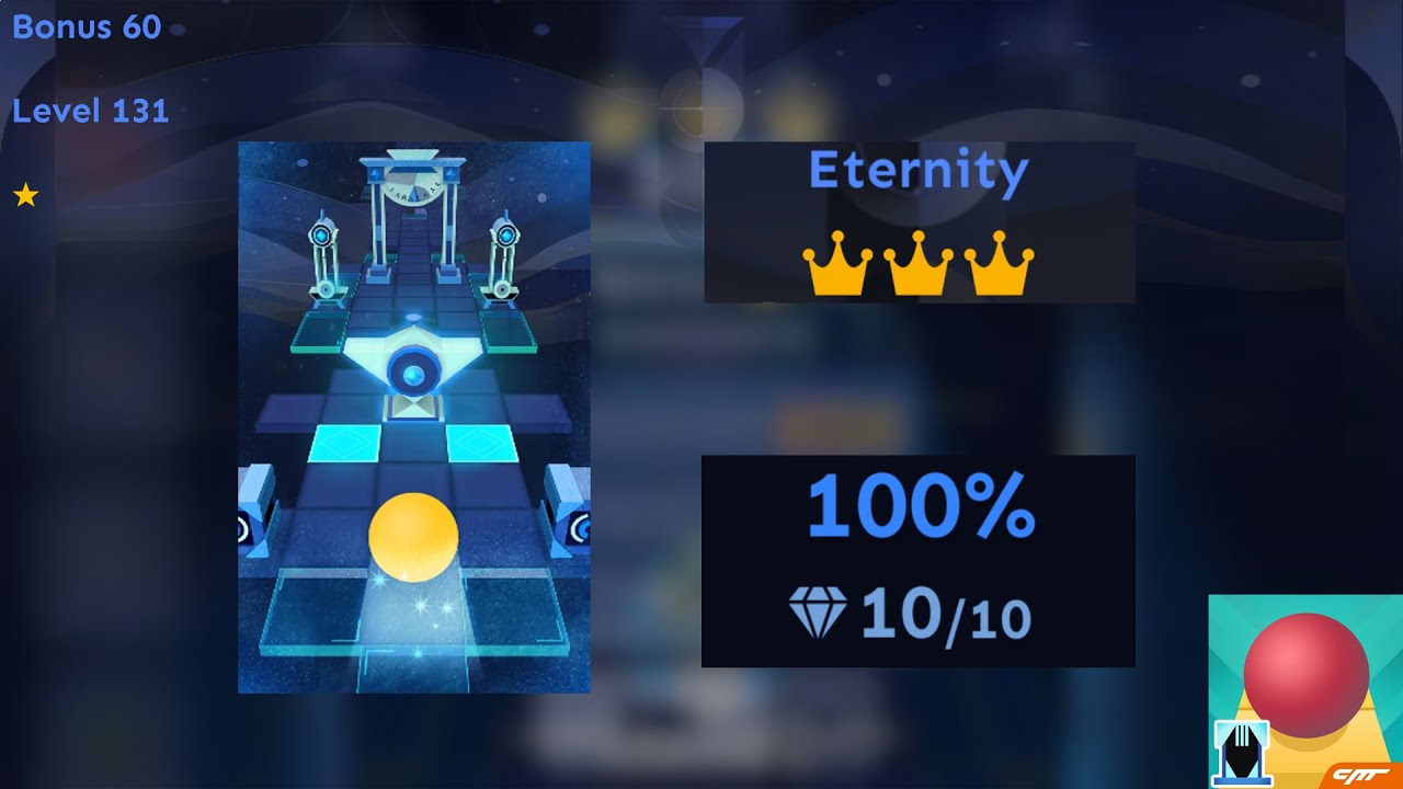 Rolling Sky - Eternity (Bonus 60/Level 131) - 10 Gems - 3 Crowns