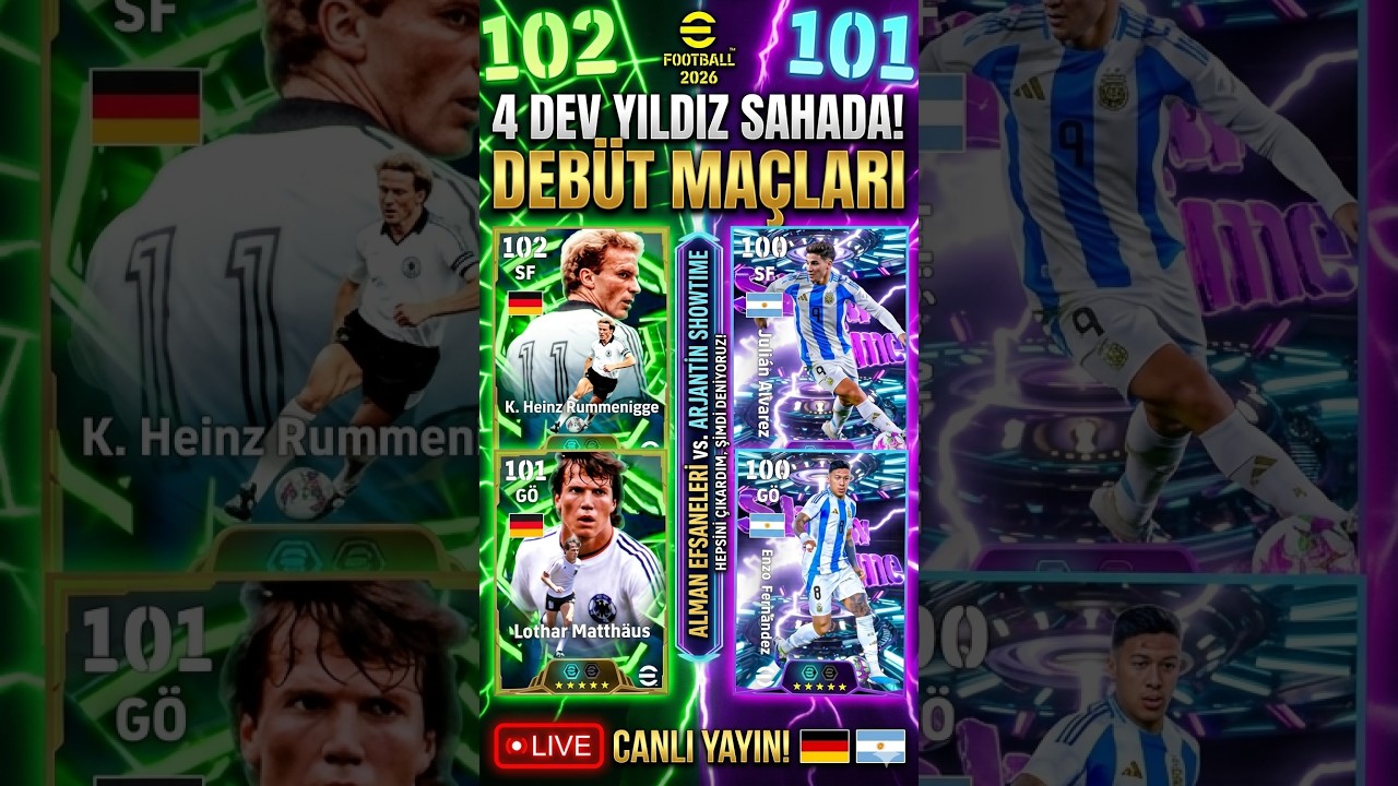ALMAN EFSANELERİ & ARJANTİN YILDIZLARI SAHADA! 🇩🇪🇦🇷 eFootball 2026
