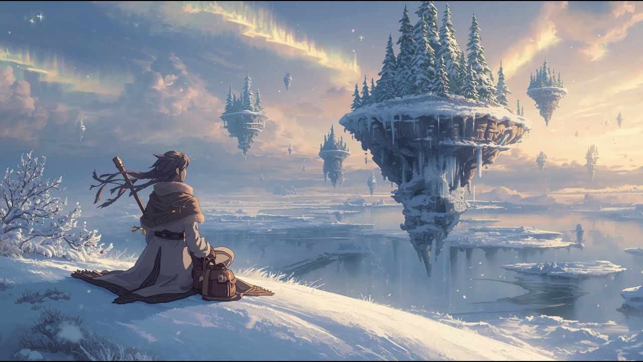 Crystal Drift — Immerse 60 Minutes in Frost-Covered Floating Plateaus