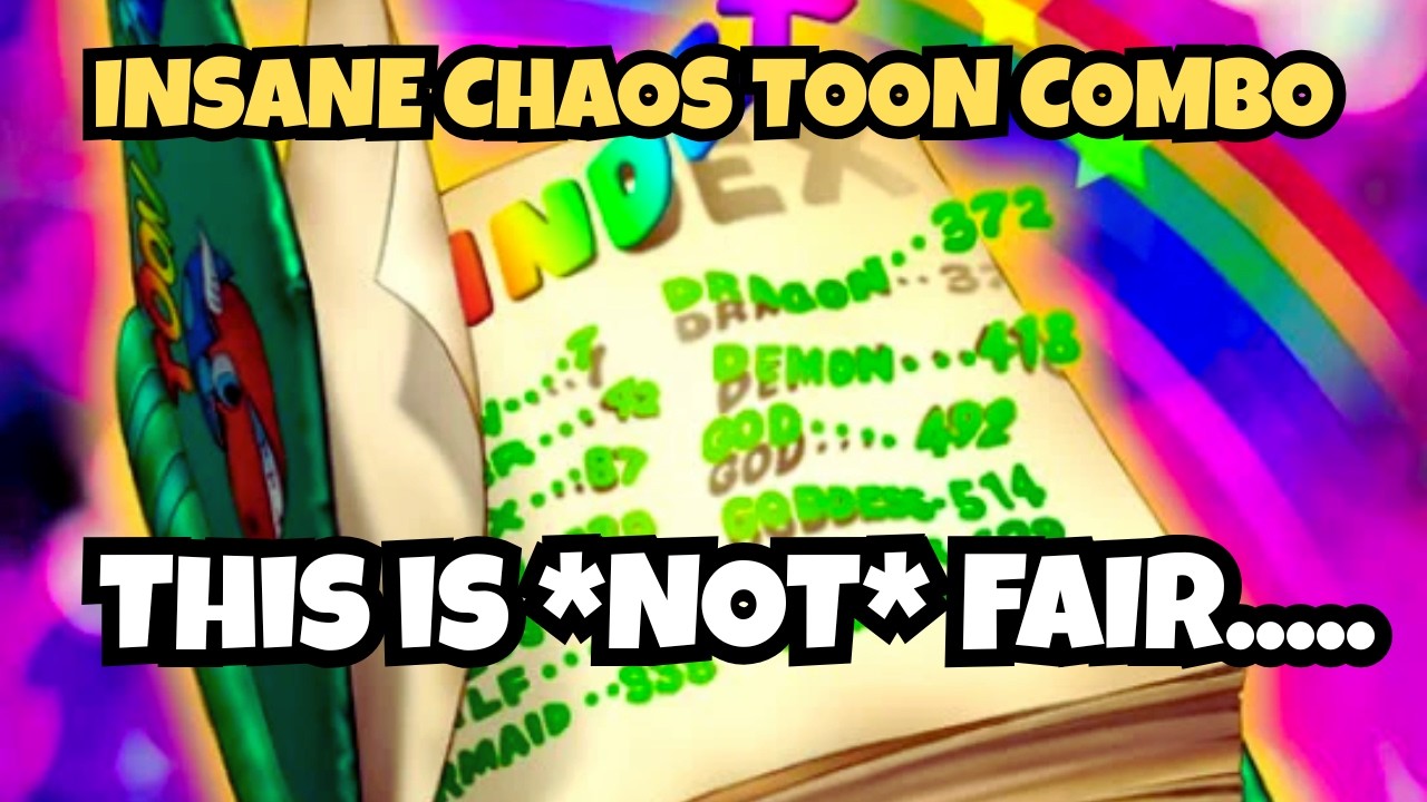 KONAMI BROKE TOONS!! | Chaos Toon 1 Card Combo | Toon Support 2026 Post Chaos Origin | Yu-Gi-Oh! TCG