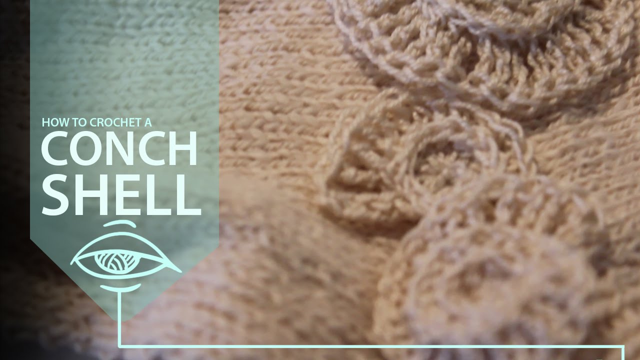 How to Crochet a Conch Shell | short tutorial for an appliqué