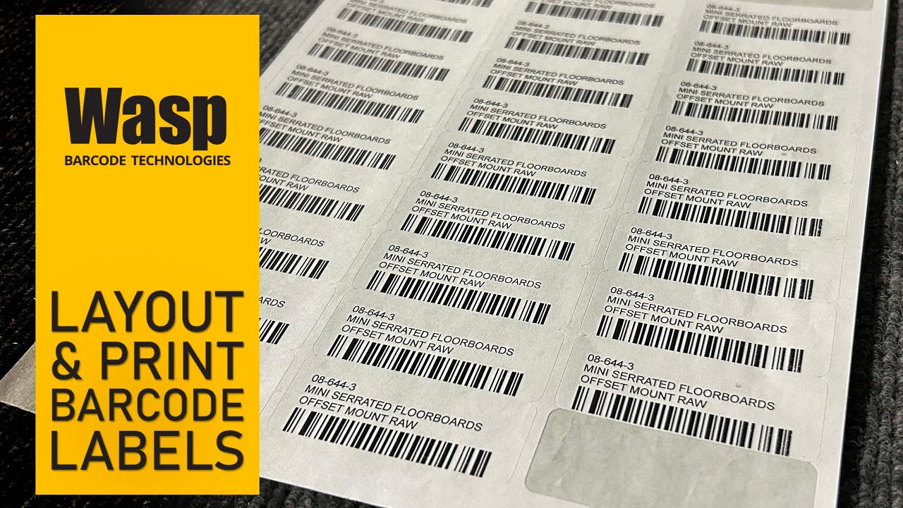 Wasp Barcode Software | Layout and Print Labels