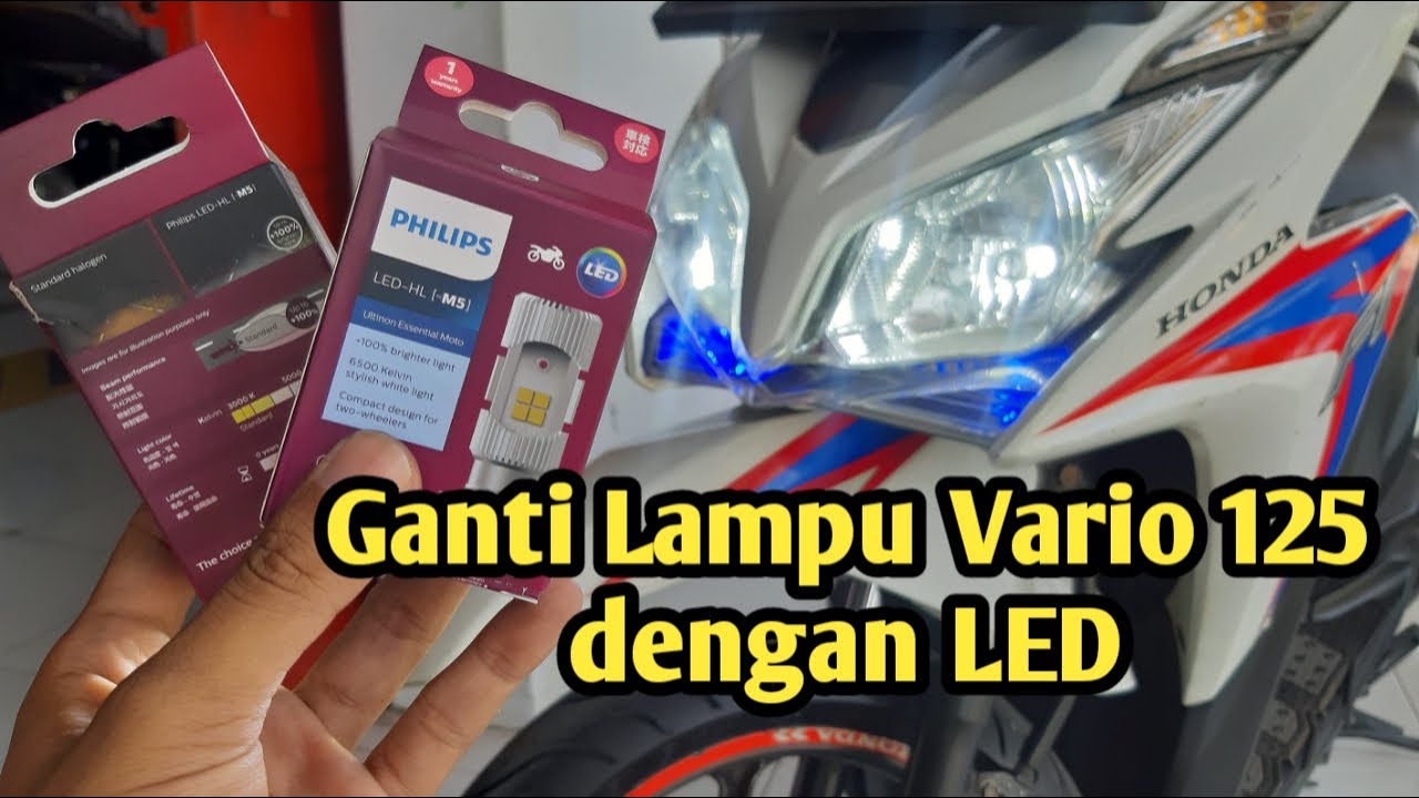 Mengganti Lampu Depan Vario 125 dengan LED