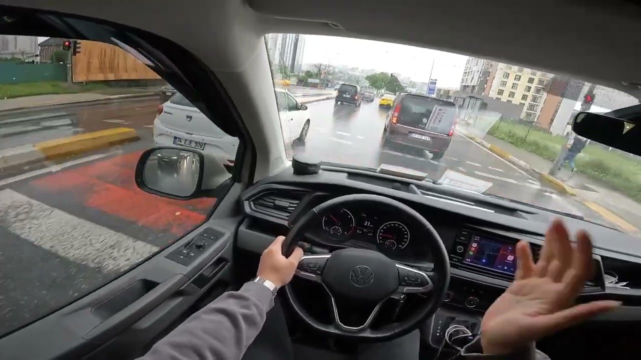 VW TRANSPORTER OTOBAN'DA BMW KOVALADIM YAĞMURLU HAVADA VE ARACIN SON DURUMU!!!
