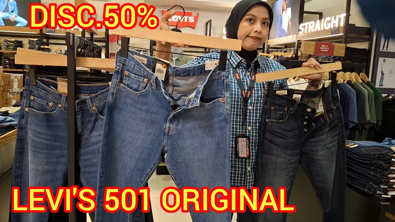 BURUAN‼️ LEVI'S 501‼️ ORIGINAL DISC. 50%‼️0858.1025.9817