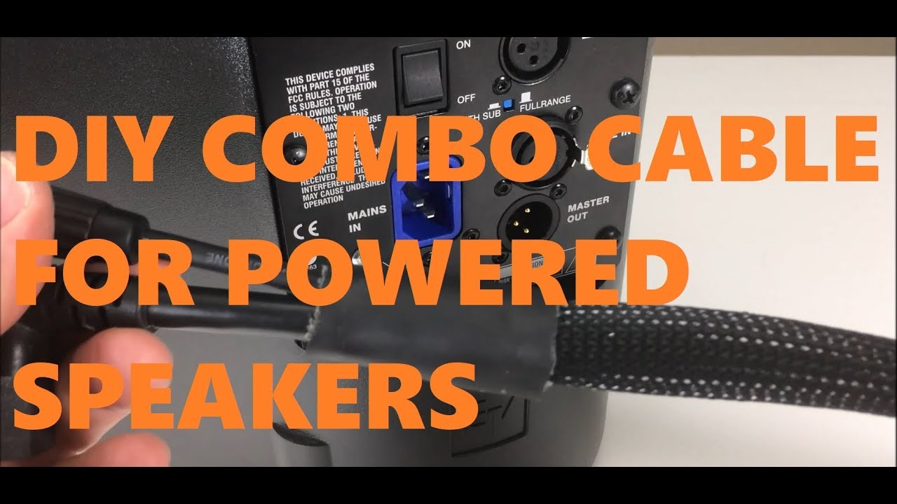 DIY Combo Cable for Powered Speakers