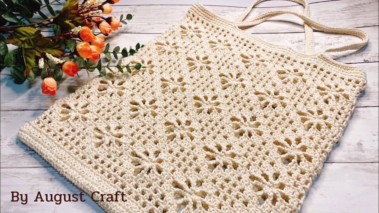🧶🧶 Simple Crochet Bag for Beginners | Crochet Vintage Tote Bag Tutorial