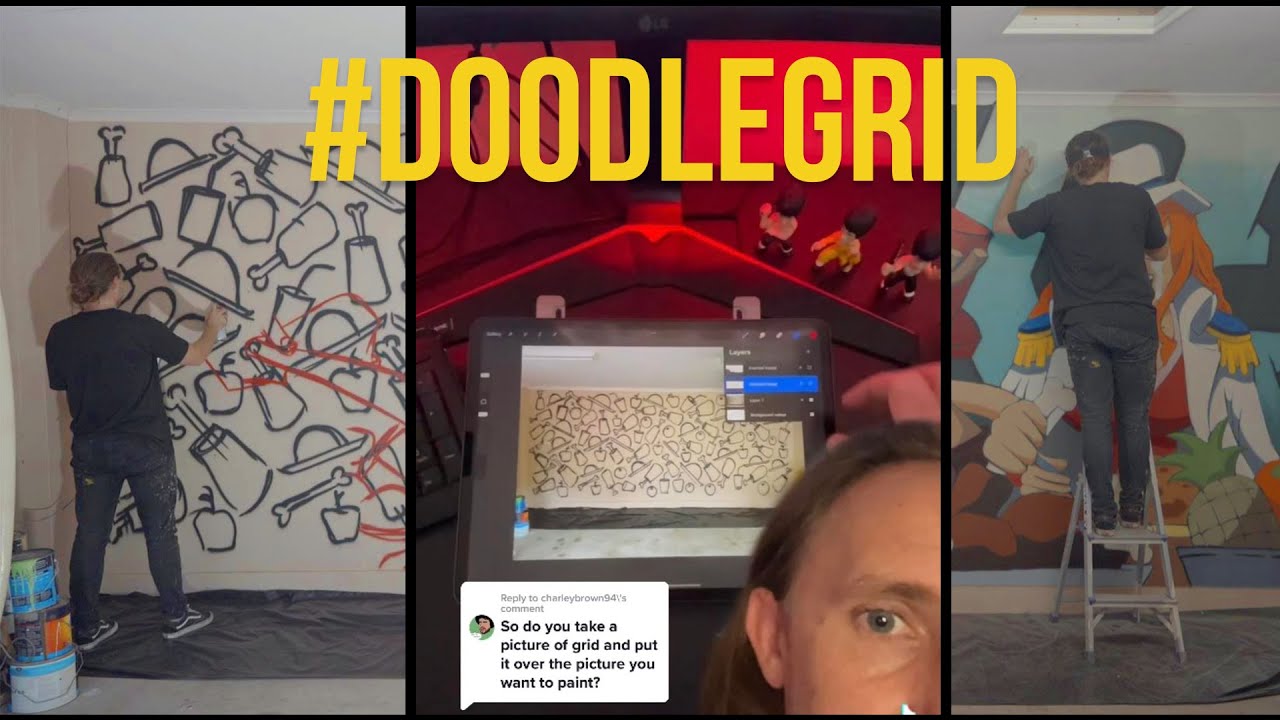 Doodle grid example. #shorts
