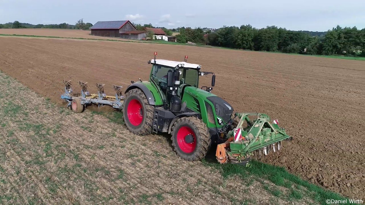 Pflügen mit Fendt 828 S4 und Lemken Pflug