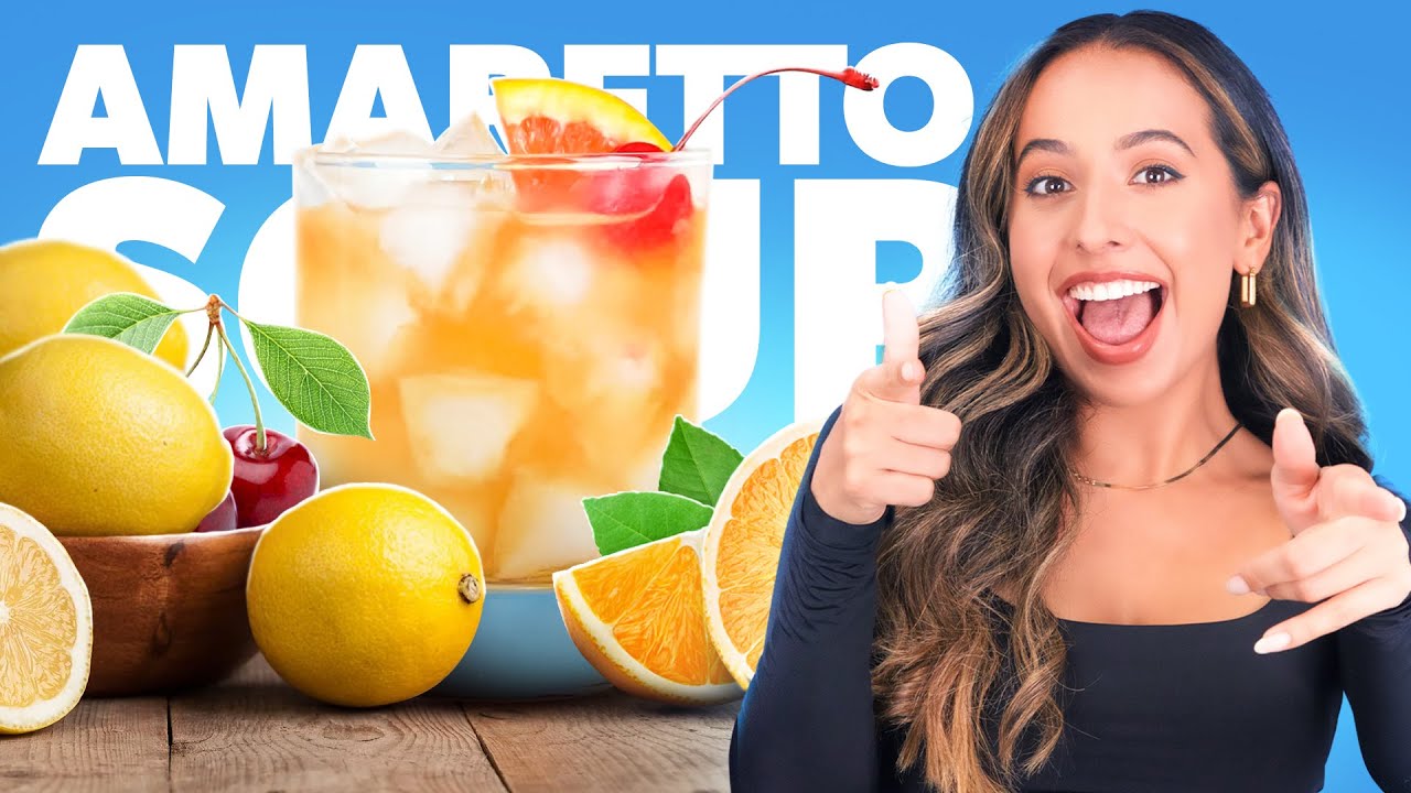 HOW TO MAKE AN AMARETTO SOUR | Amaretto Sour Cocktail Recipe in Under a Minute