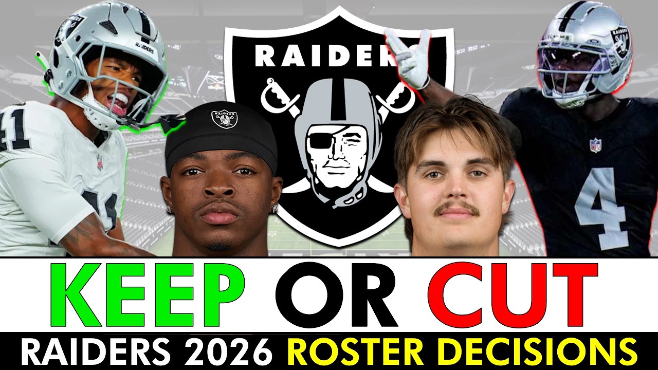 Raiders Cuts: IMPORTANT Raiders Roster Decisions Before 2026 NFL Roster Cuts