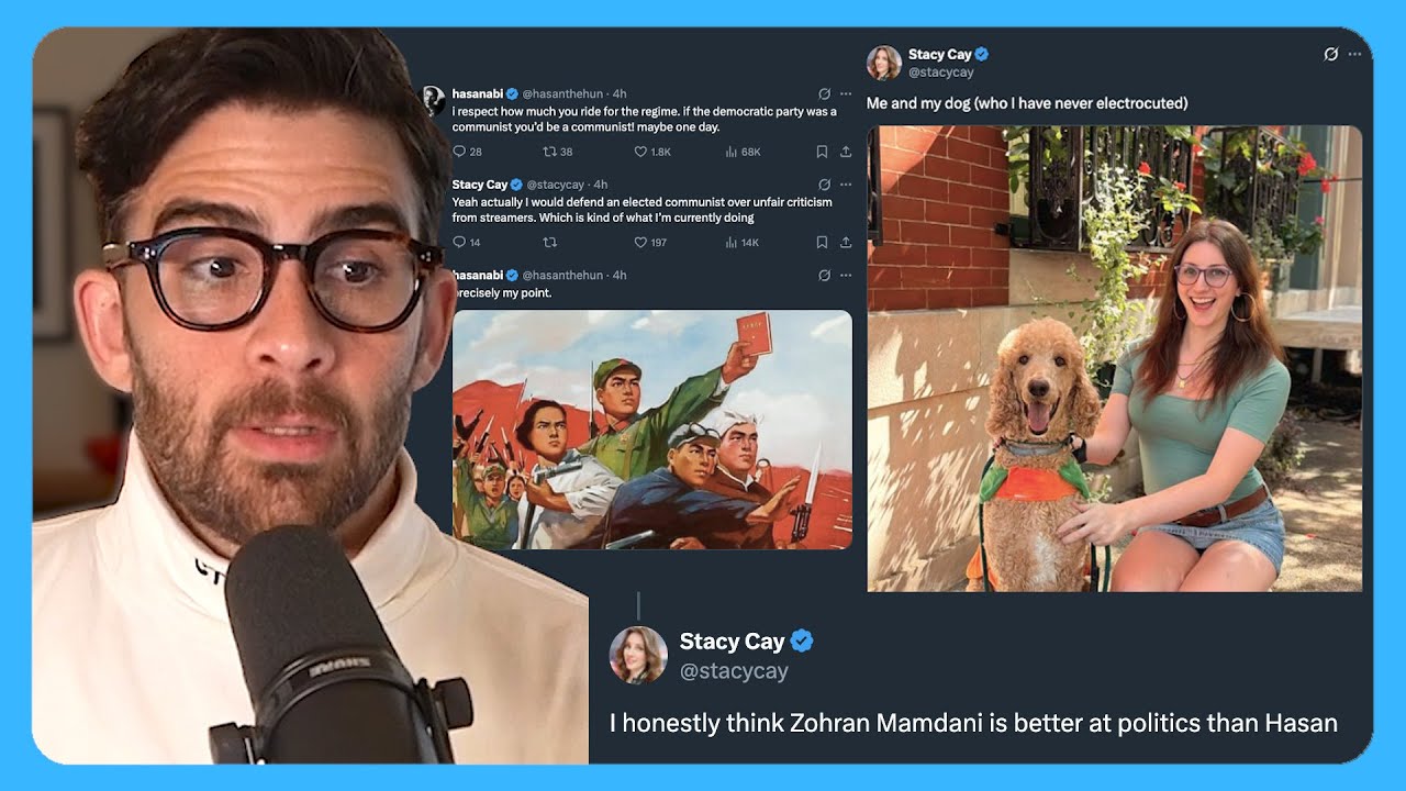HASAN cooks Vote Blue No Matter Who Liberal STACY CAY over mild criticism of ZOHRAN MAMDANI...
