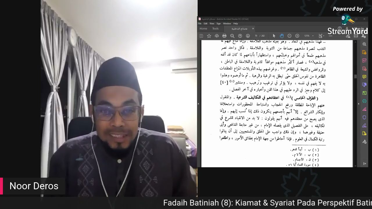 Fadaih Batiniah (8) Kiamat Dan Syariat Menurut Batiniah - Ust Noor Deros
