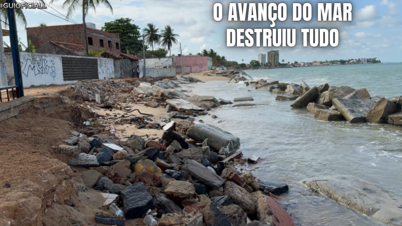 Aqui era a praia mais movimentada hoje não existe mais pau amarelo paulista PE