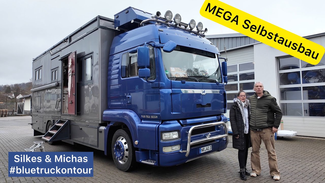 Silkes & Michas bluetruckontour MAN Wohnmobil - Truck bei Hünerkopf. womoclick