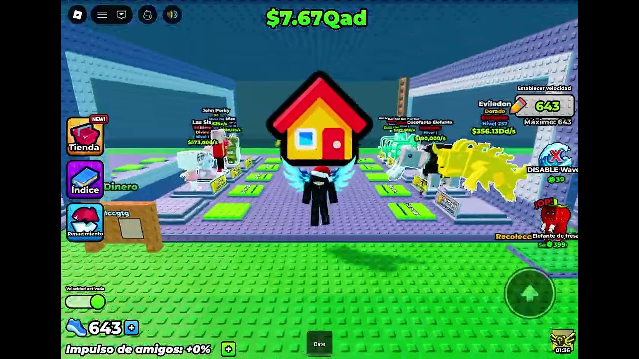 Jugando escapa del tsunami por luky bloks y pude conseguir un luky OG!