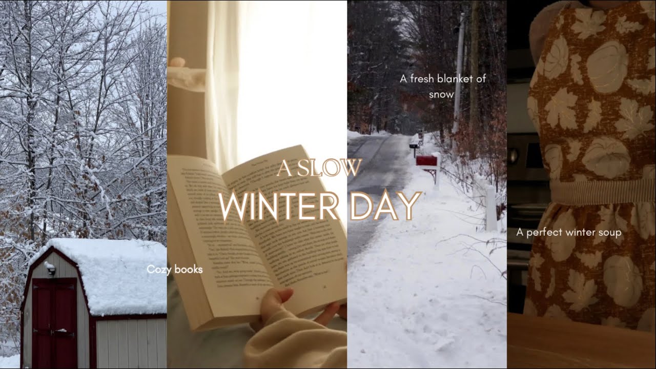 Romanticizing a slow winters’ day | A quiet snowy day in | simple living
