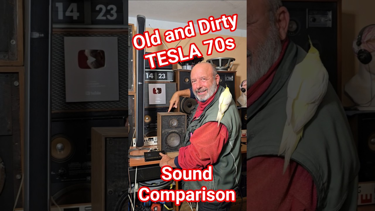 OLD 70s Vintage Unique TESLA BOOKSHELF SPEAKERS vs New Modern Floorstanding LG SPEAKER Sound Test