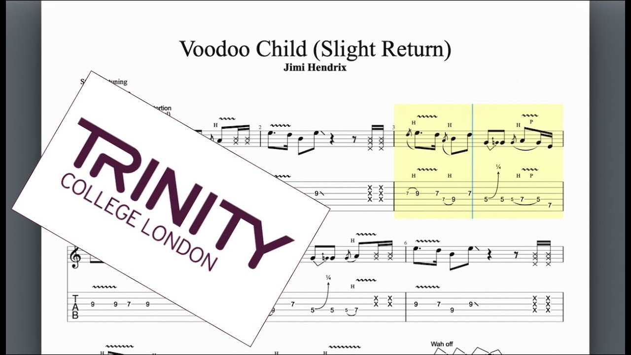 Voodoo Child Trinity Grade 7 Guitar