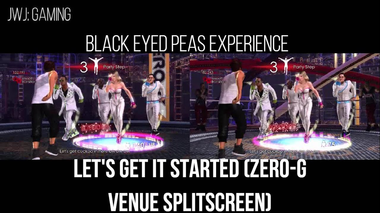 Black Eyed Peas Experience - Let's Get It Started (The Yard Venue Splitscreen)