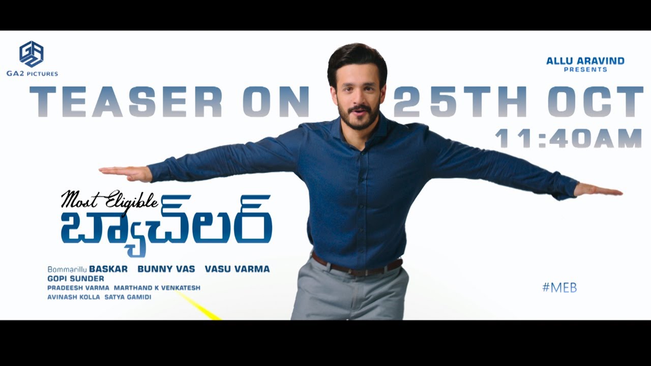 #MostEligibleBachelor Pre Teaser | Akhil Akkineni,Pooja Hegde | Sid Sriram | Gopi Sunder