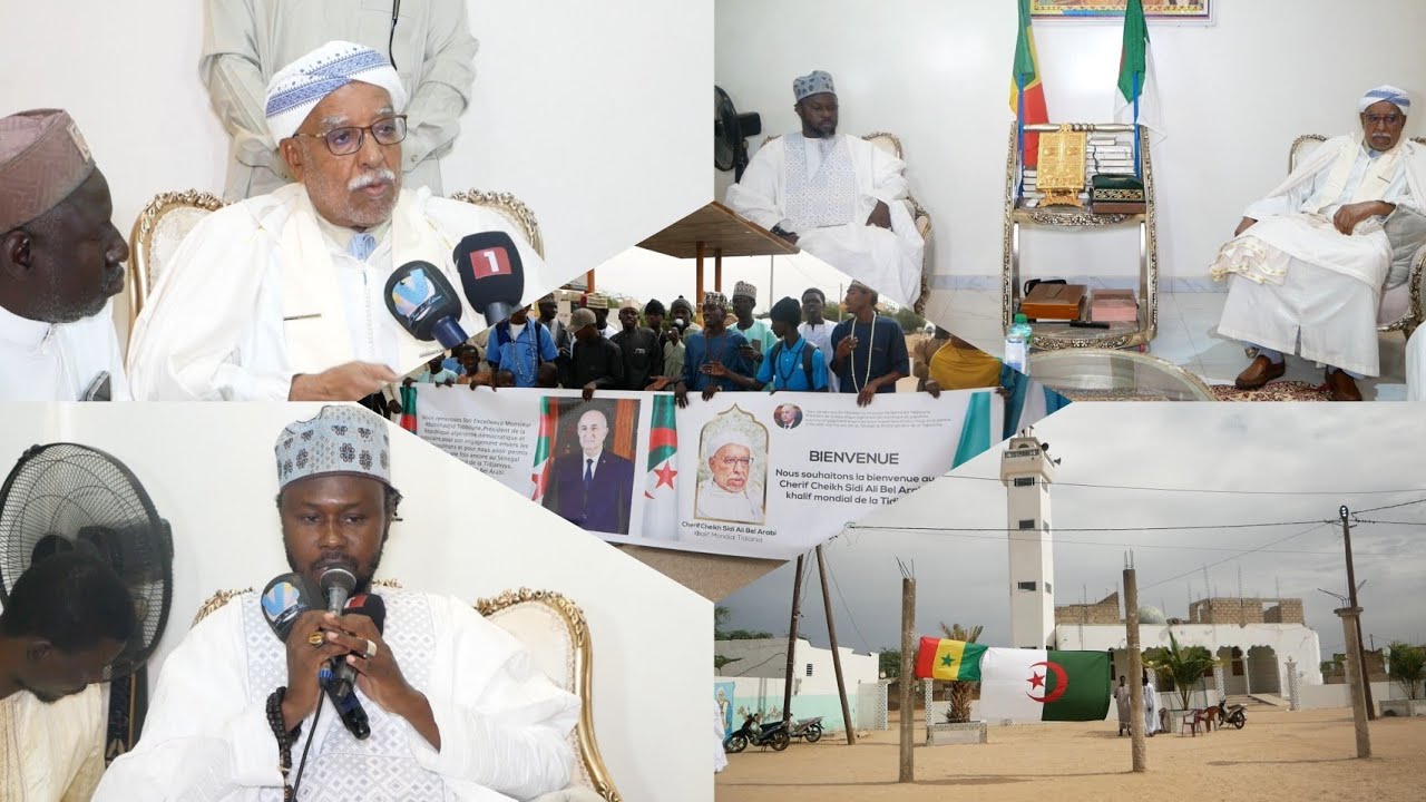 Kaolack:Cheikh Baba Diallo accueille le Khalif de la Tidjaniya pour une visite de fraternité.