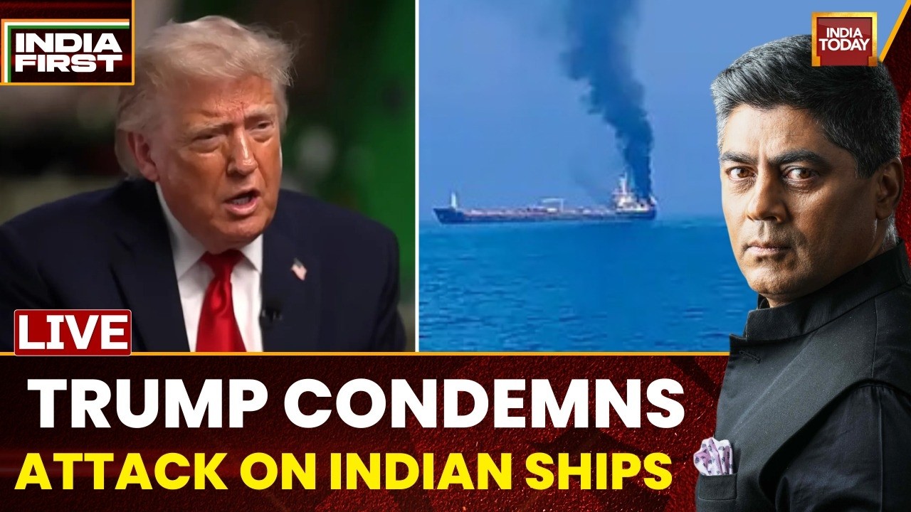 LIVE: Trump Condemns Attack On Indian Ships, Blames Iran | 3 Indian Sailors Killed In U.S Attack