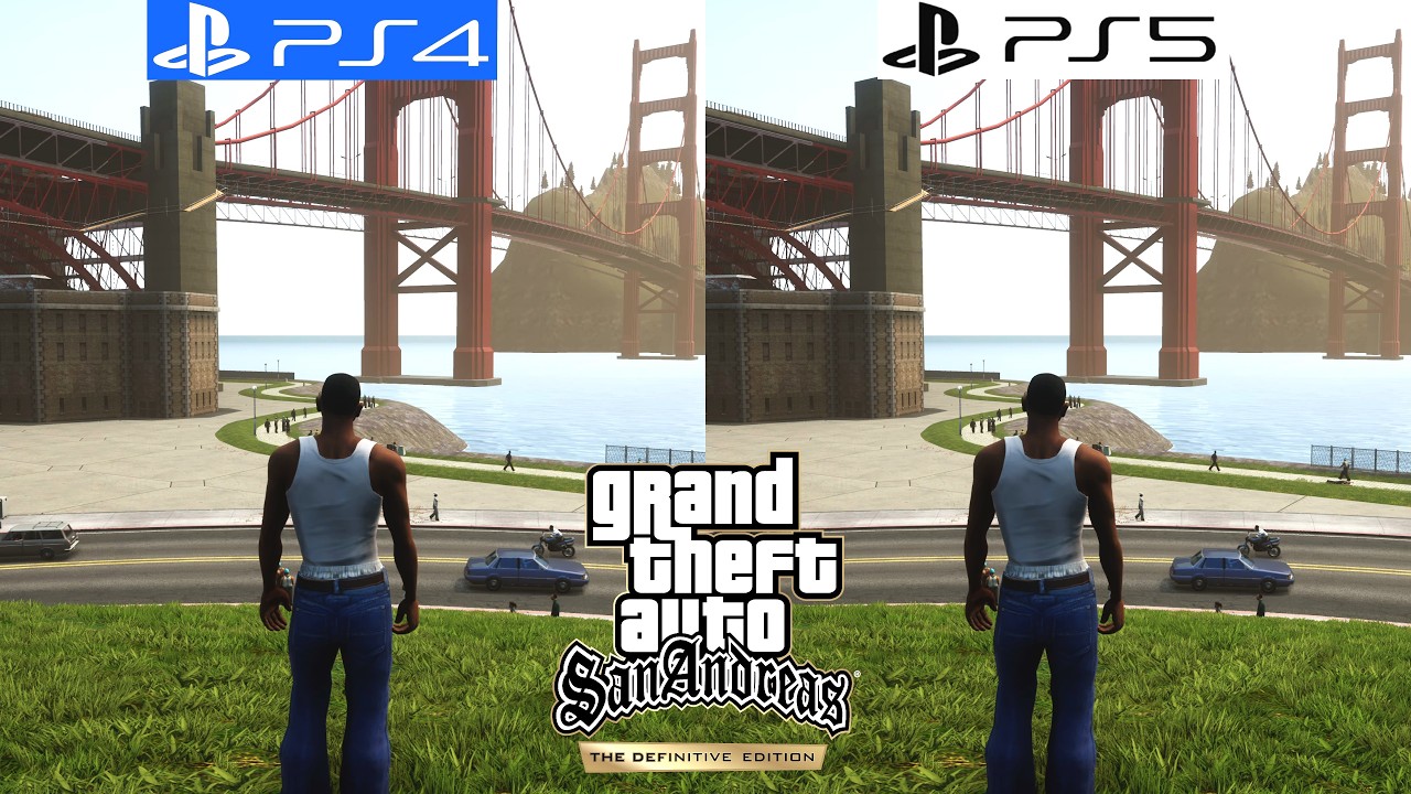 GTA: The Definitive Edition San Andreas PS4 vs PS5 - Graphics Comparison - Framerate - 4K - 60FPS