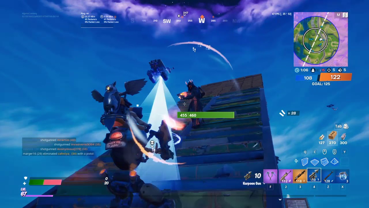 Fortnite Fruitlab trying out keyboard and mice on ps4  team rumble!
