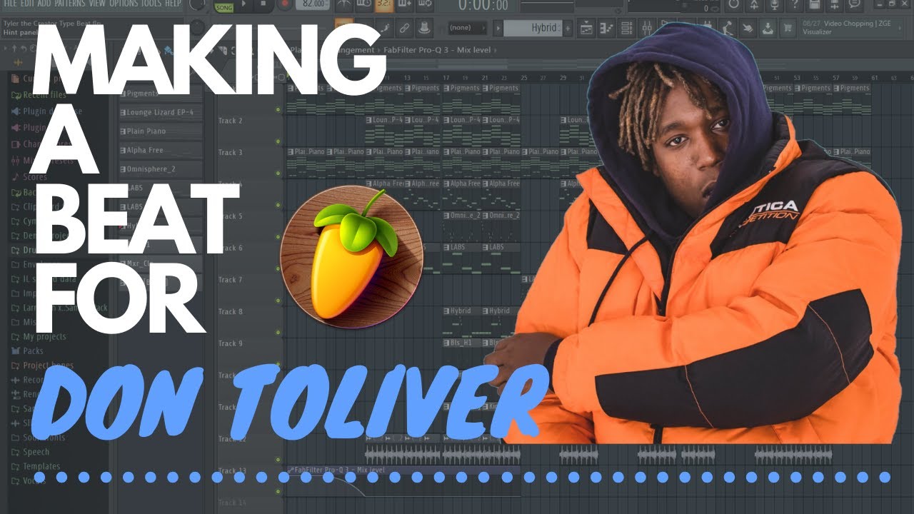 Making an Ambient Beat For DON TOLIVER in FL STUDIO