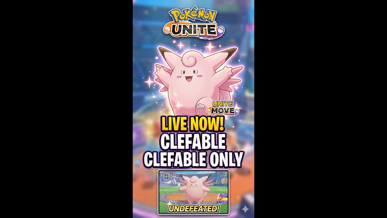 Clefable ONLY 😈 Carry or Throw? | Pokémon UNITE Shorts LIVE