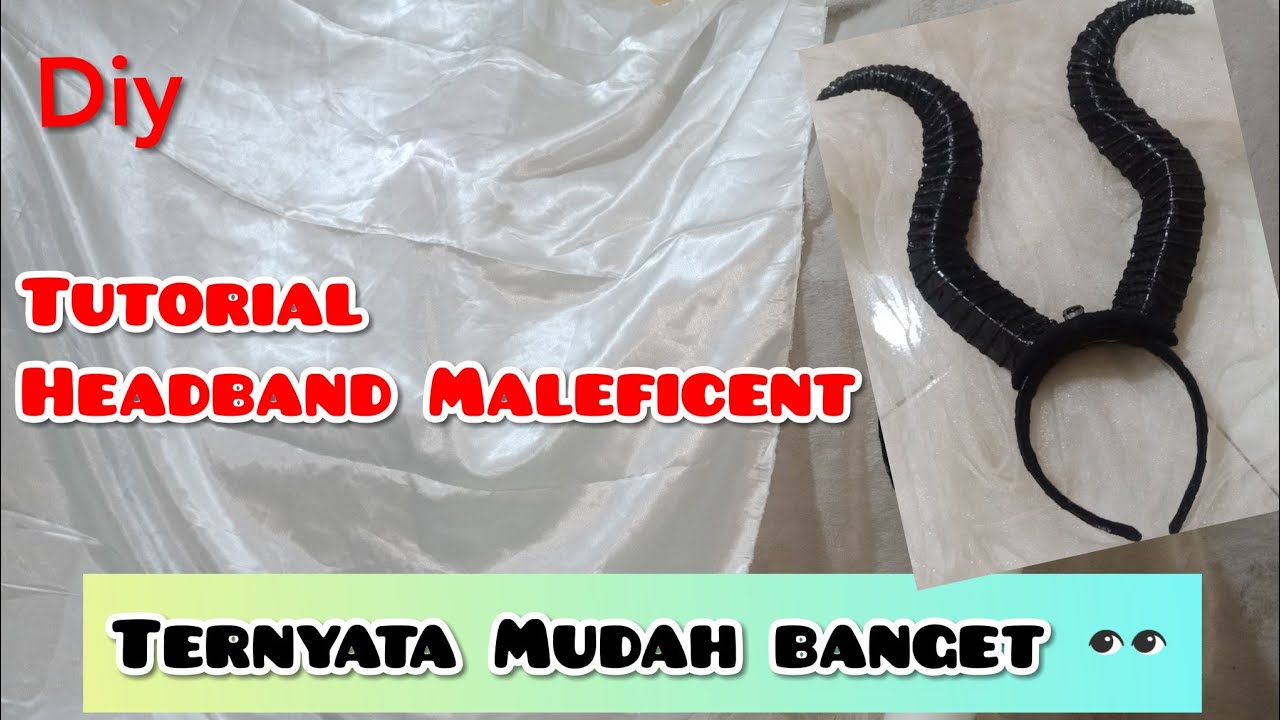 DIY | Tutorial Maleficent Headband | cara mudah bikin Headband Maleficent | Handmade iloveyoudesign