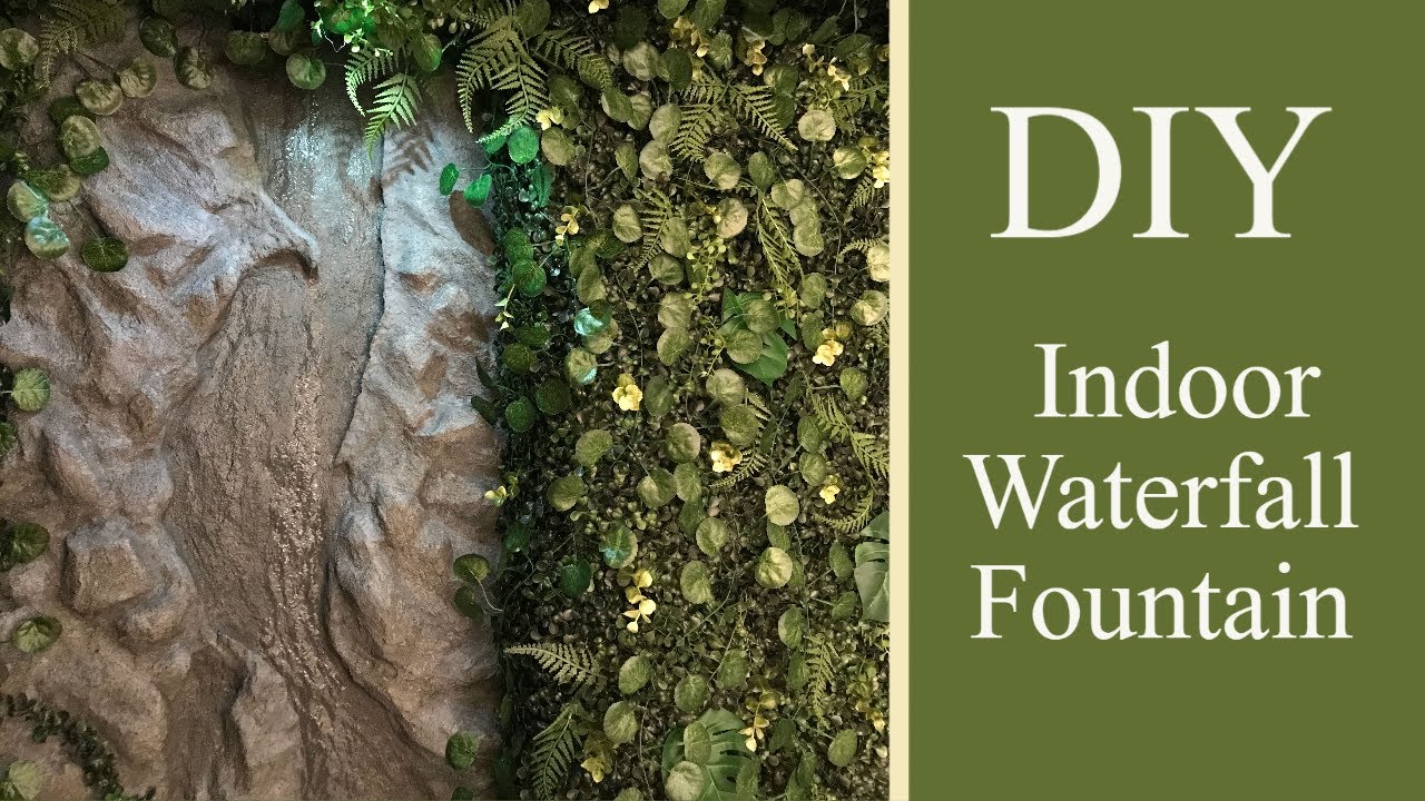 Amazing! DIY Indoor Waterfall Fountain | 6 FOOT TALL Faux Rock Tropical Water Fountain